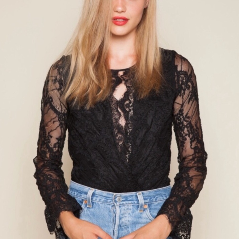 Stone Cold Fox Tori Black Bodysuit Whimsigoth XS